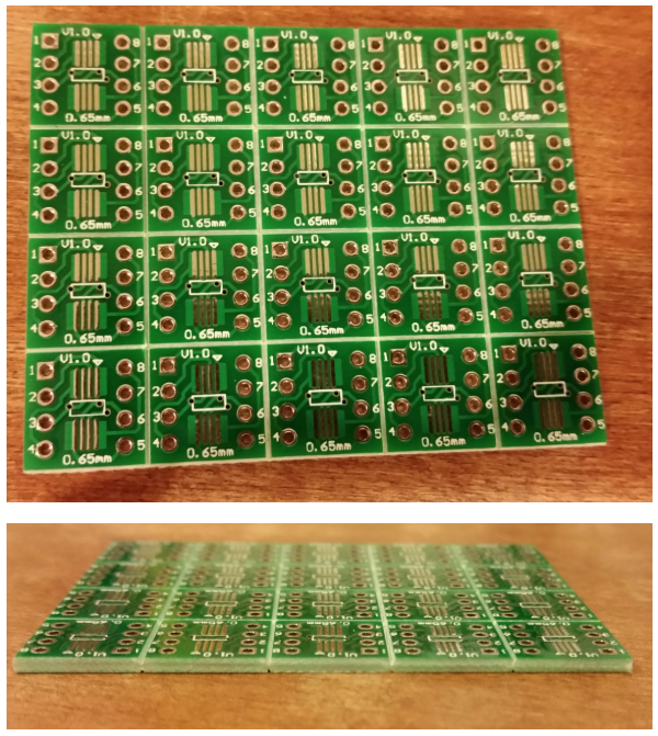 PCB fabrication v-score