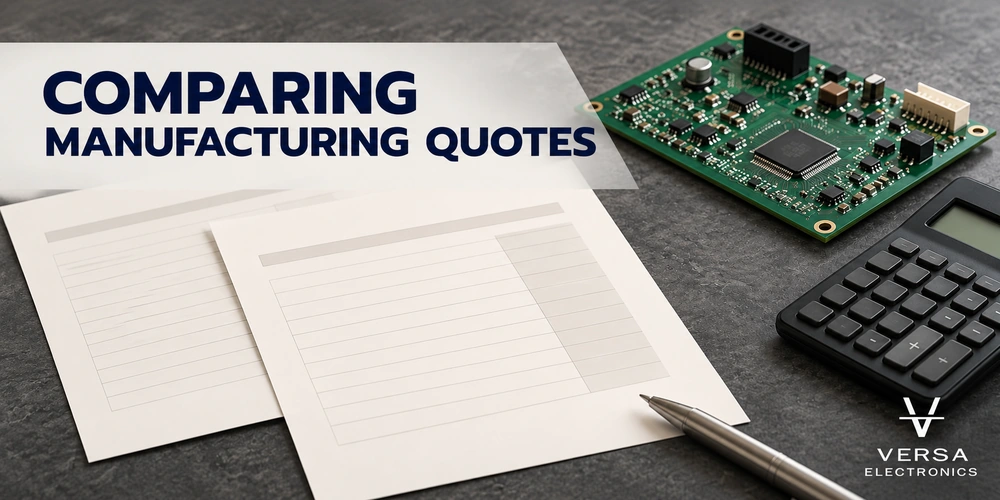 comparing electronics manufacturing quotes